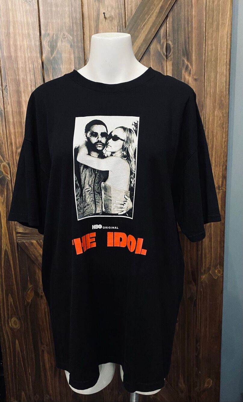 The Idol Weekend HBO Black T-Shirt Dress Sz L